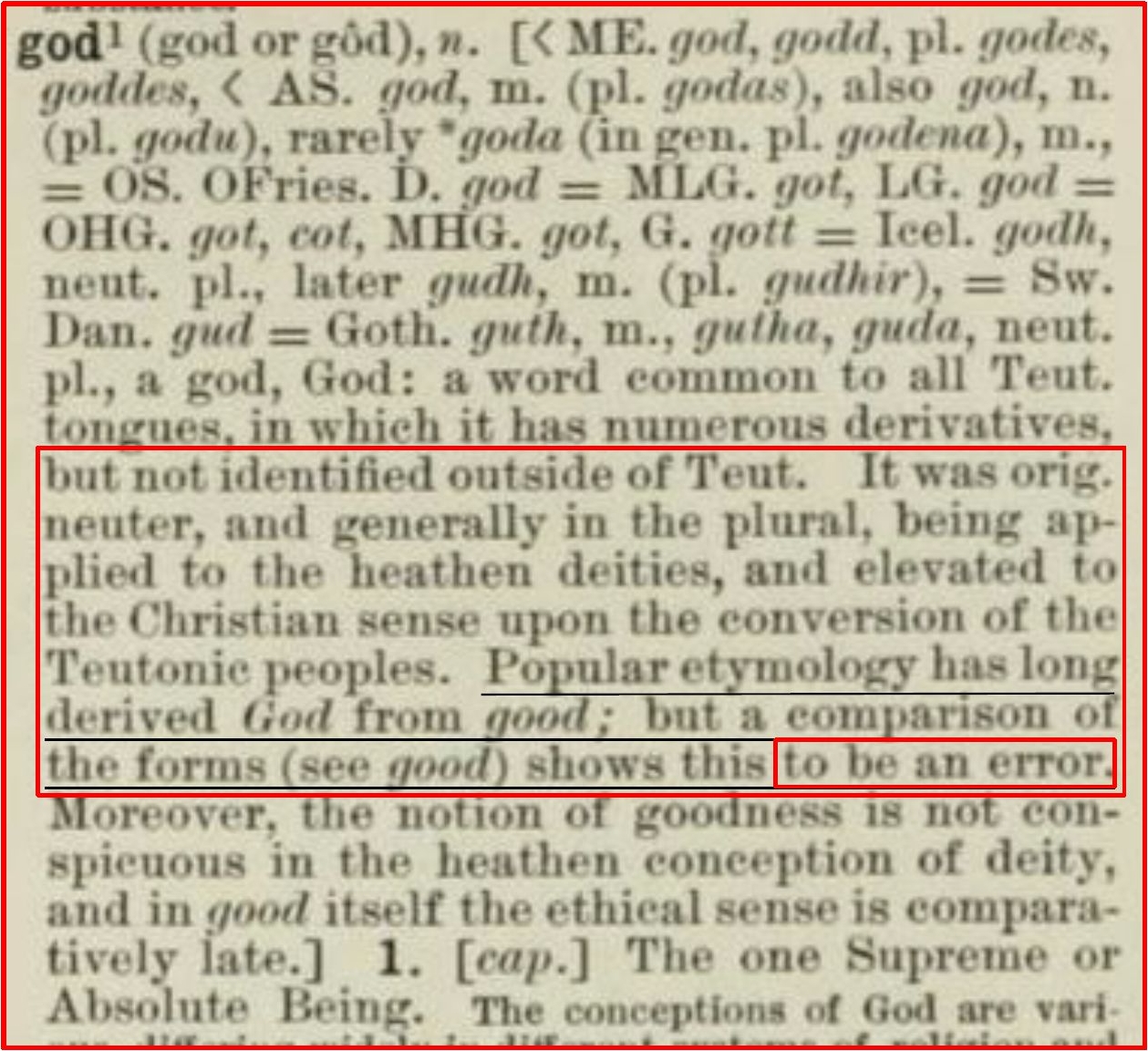 The Century Dictionary and Cyclopedia 1897 - god not good