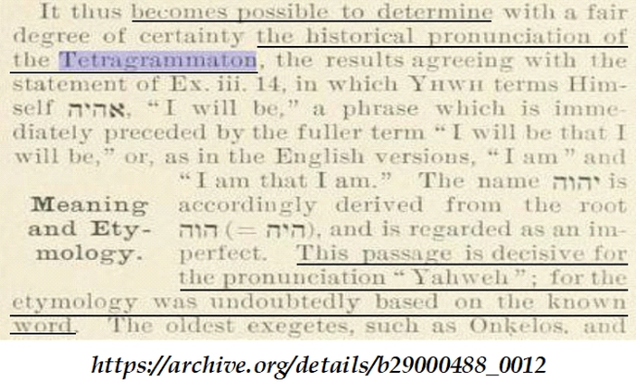 the jewish encyclopedia 1901 - tetragrammaton - vol 12 page 119
