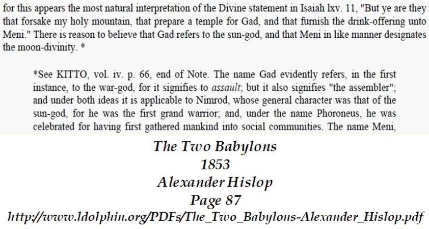 the two babylons 1853 alexander hislop - god